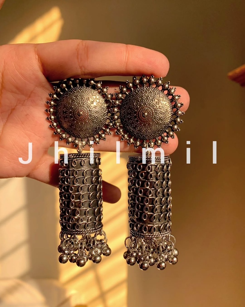 Cylinder Oversized Earrings