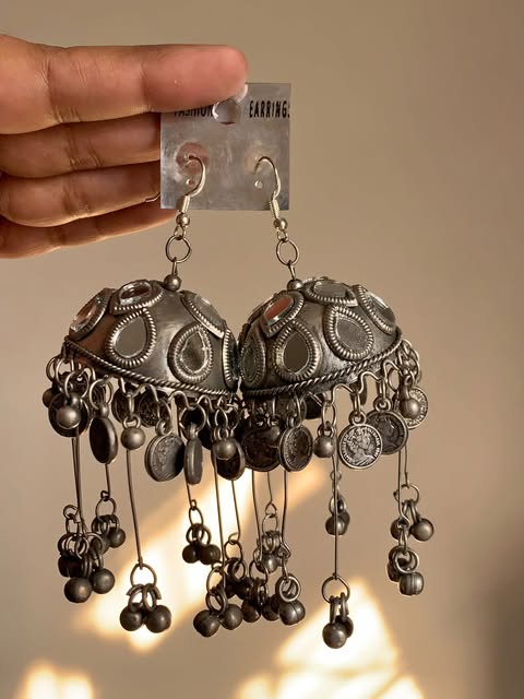 Oxidized Jhumka Design 59