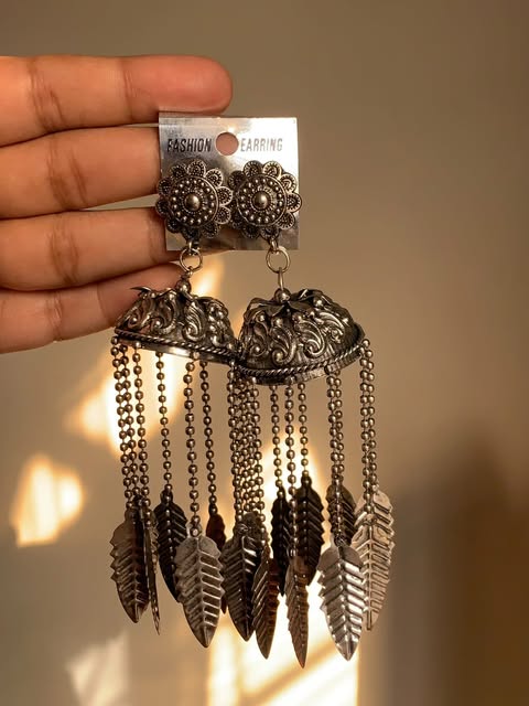 Oxidized Jhumka Design 60