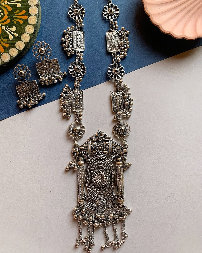 Gulnaaz oxidized Mala set