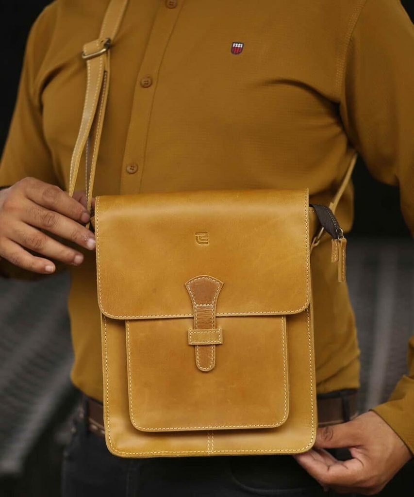 Bellaro – The Satchel Bag – Camel Yellow