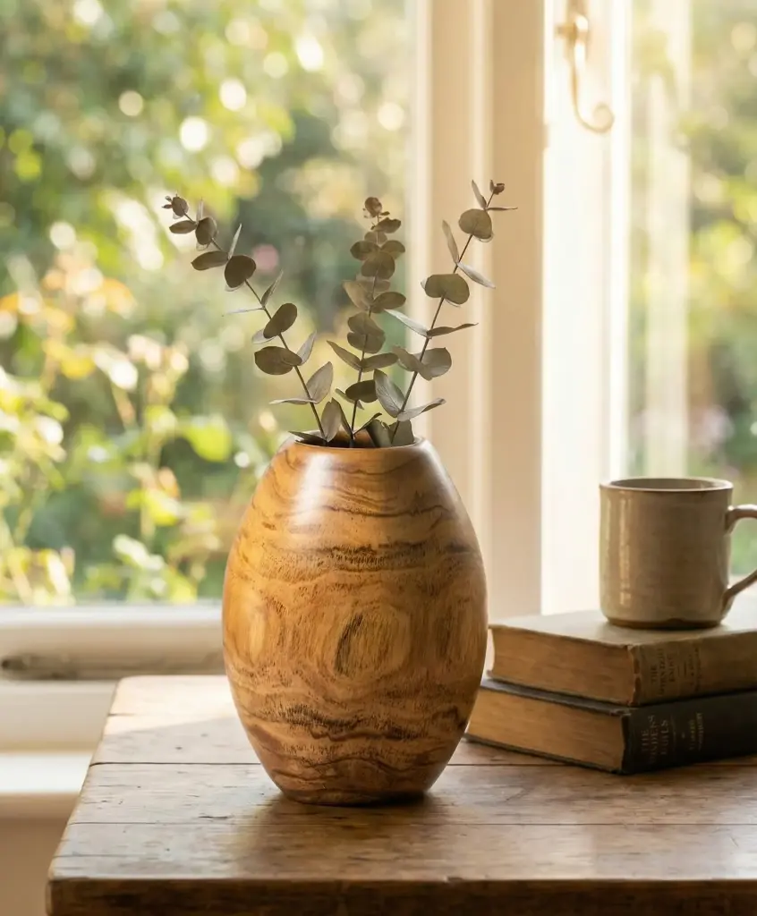 Wooden Vases