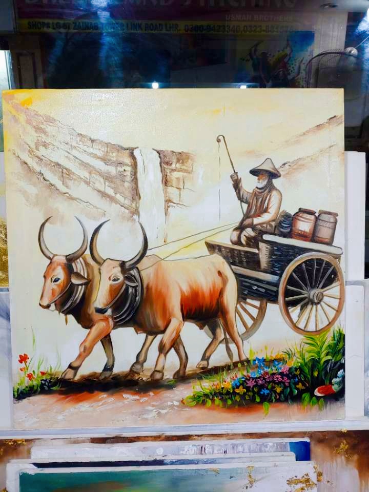 Oil painting on canvas landscape