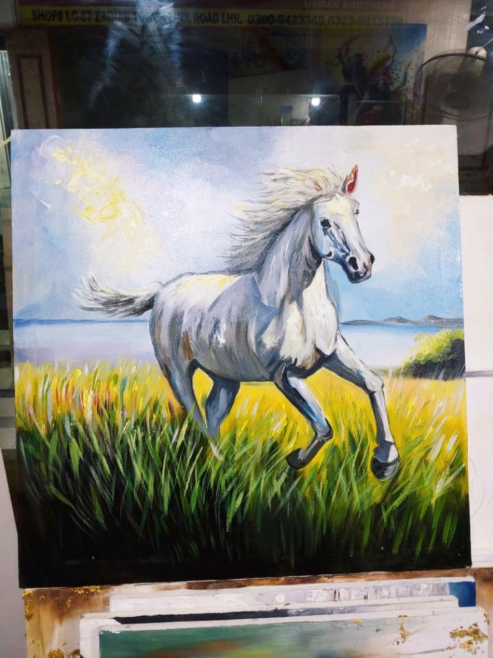 Oil painting on canvas landscape