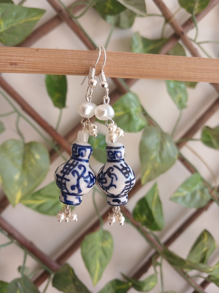 Ceramic beads earrings