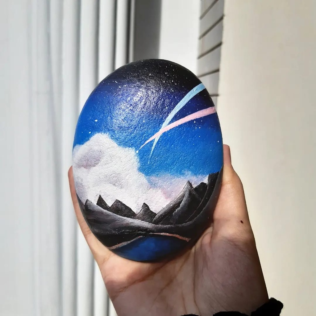 Ocean’s Rest - Stone painting