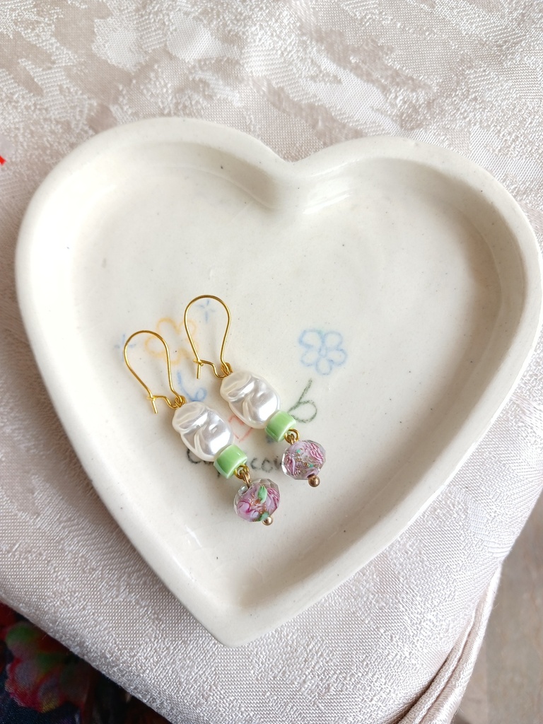 Trendy hoop earrings