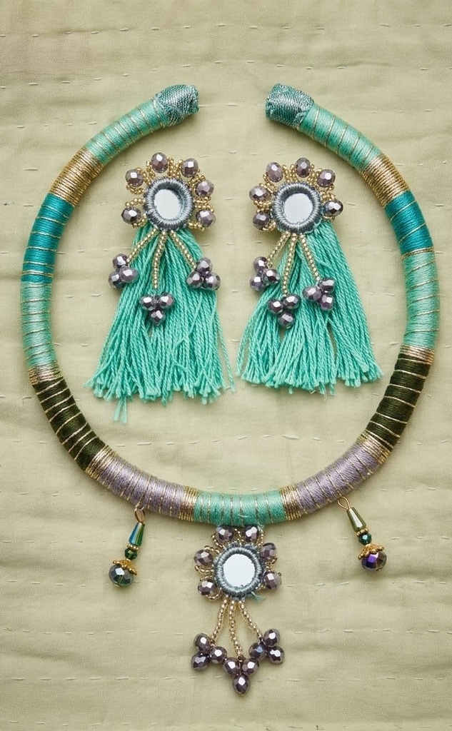 Handmade Charm Necklace & Earrings Set