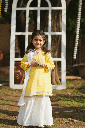 Yellow Kurta  Gharara Outfit