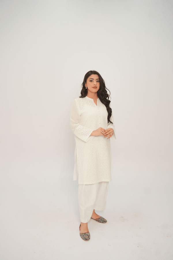 White Serenity Kurta