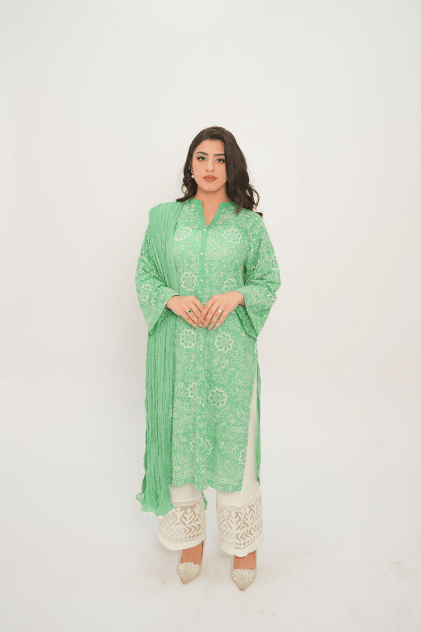 Festive Green Kurta