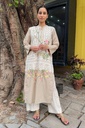 Beige Applique Kurta
