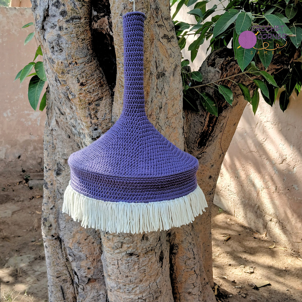 Crochet Hanging Lamp