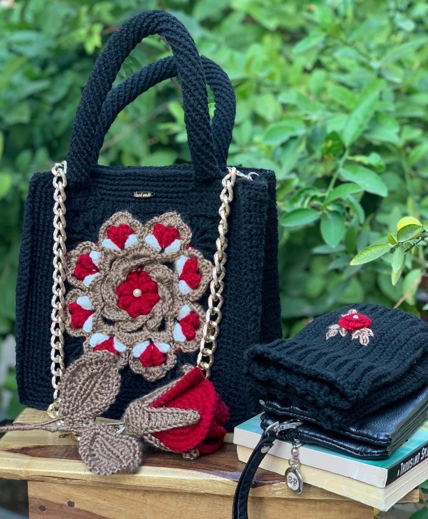 Hand made crochet bag