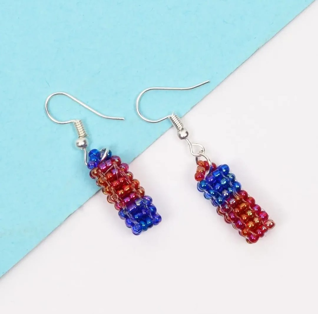 Tinny Square Beaded Earring