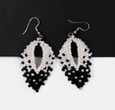 Russian Leaf Beaded Earrings