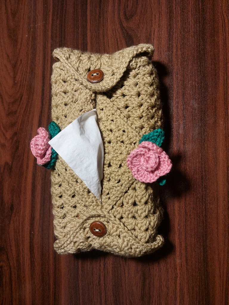 Tissue box crochet cover
