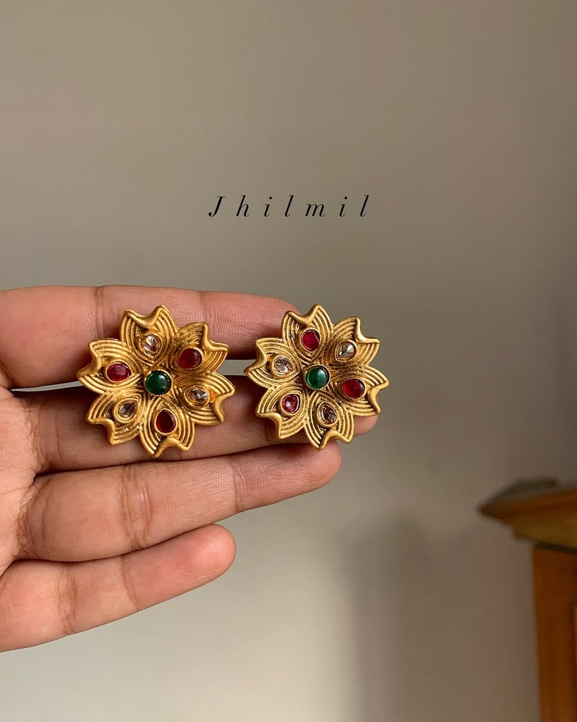 Rajwari Phool Earrings.