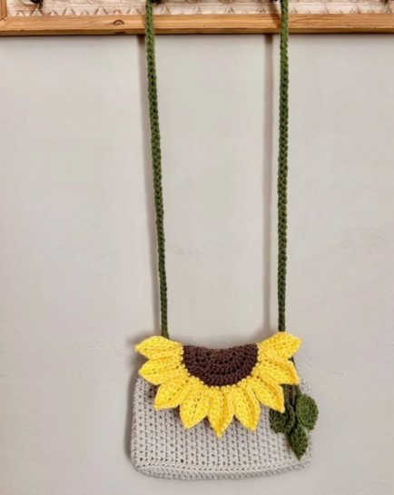 Crochet bag - Sunflower