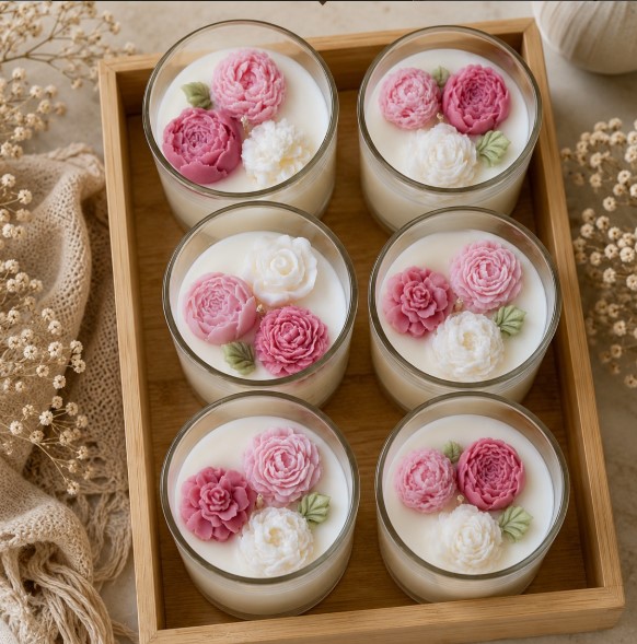 Scented candle.