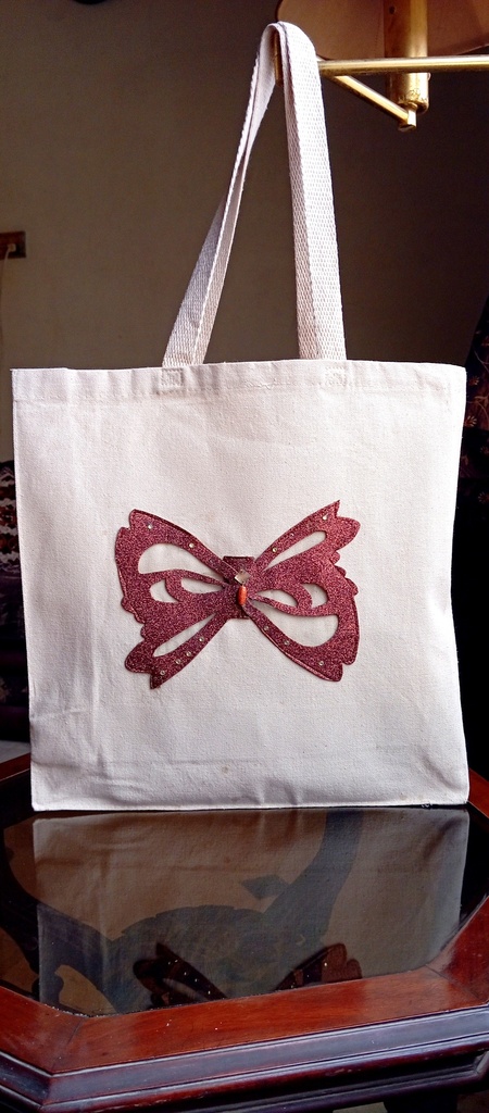 Embroidered tote bag