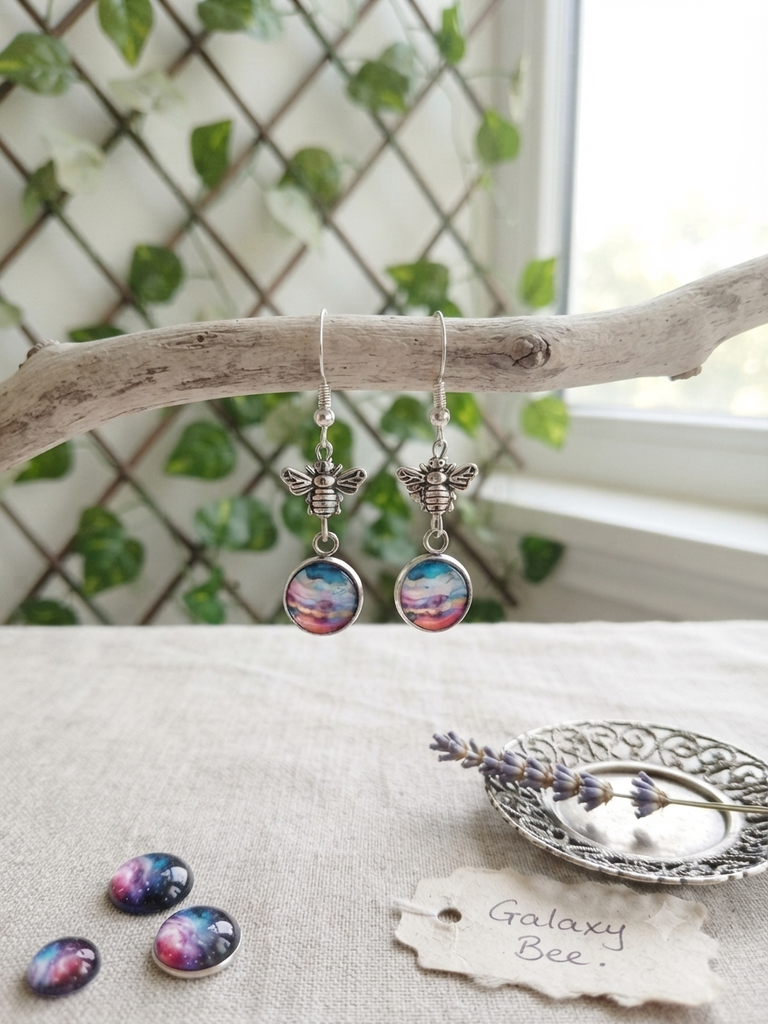 Bee style earrings