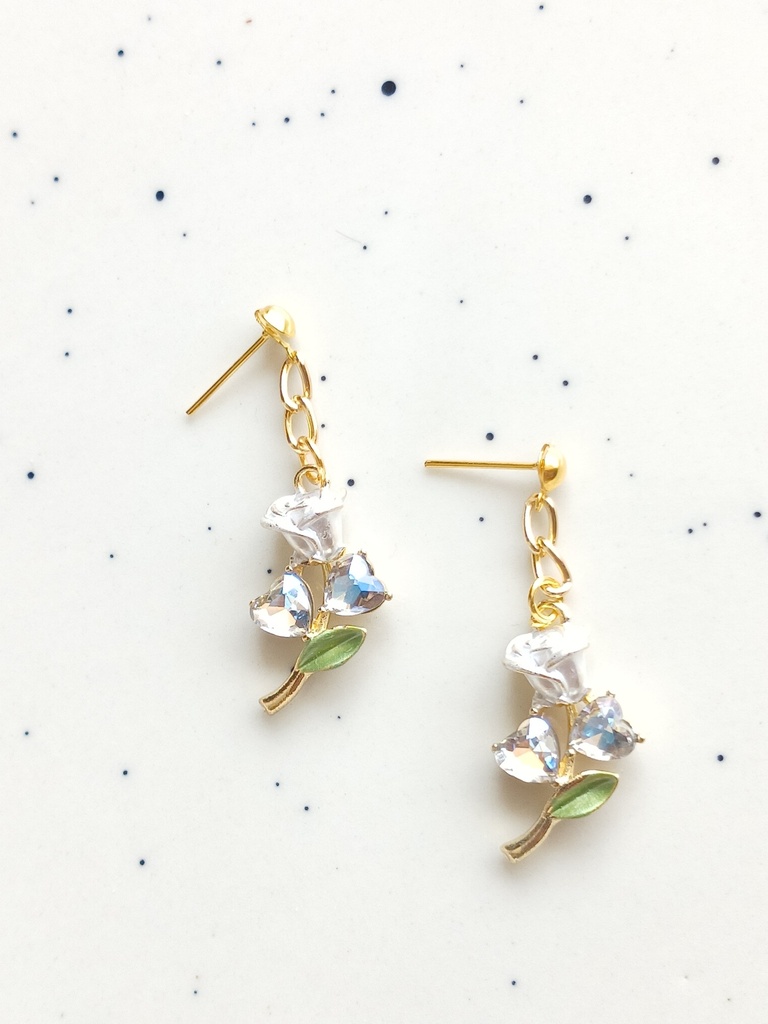 Rose earrings