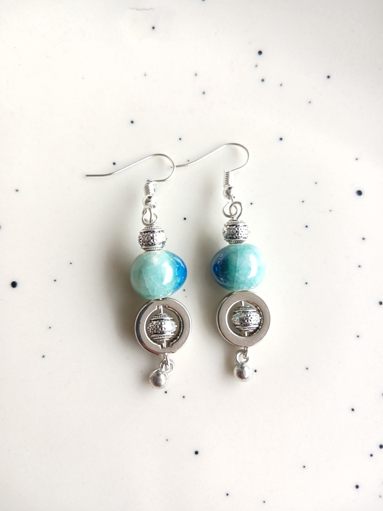 Traditional ceramic earrings