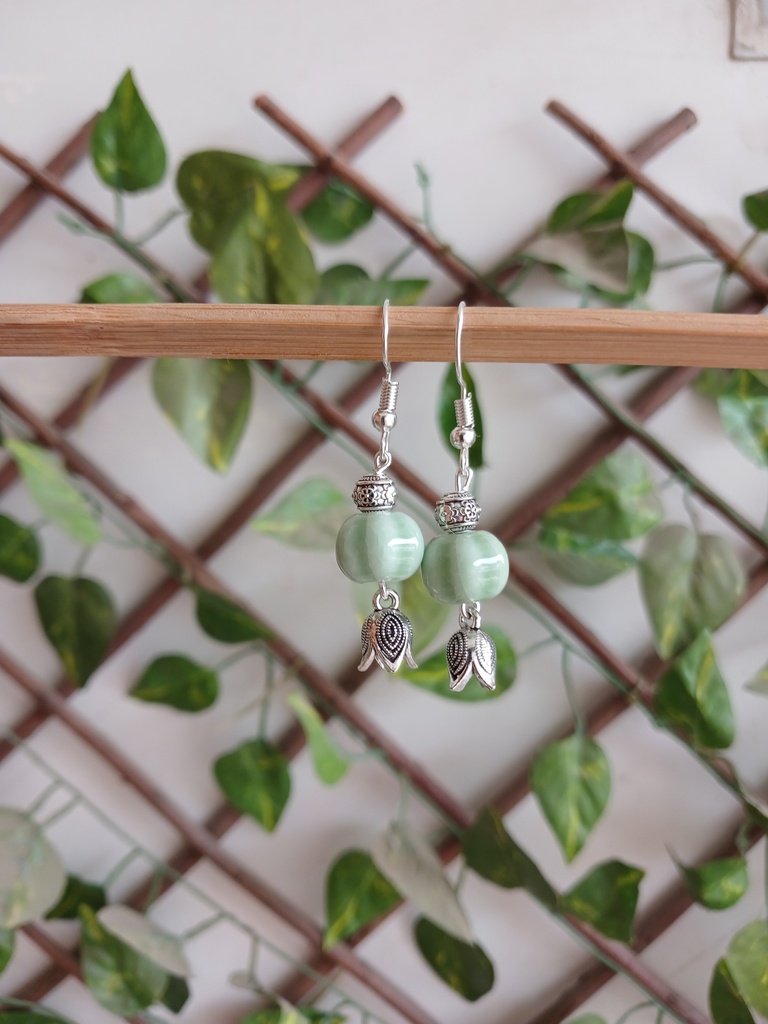 Ceramic beads earrings
