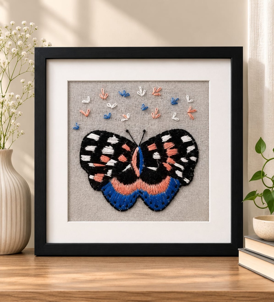 Embroidered butterfly