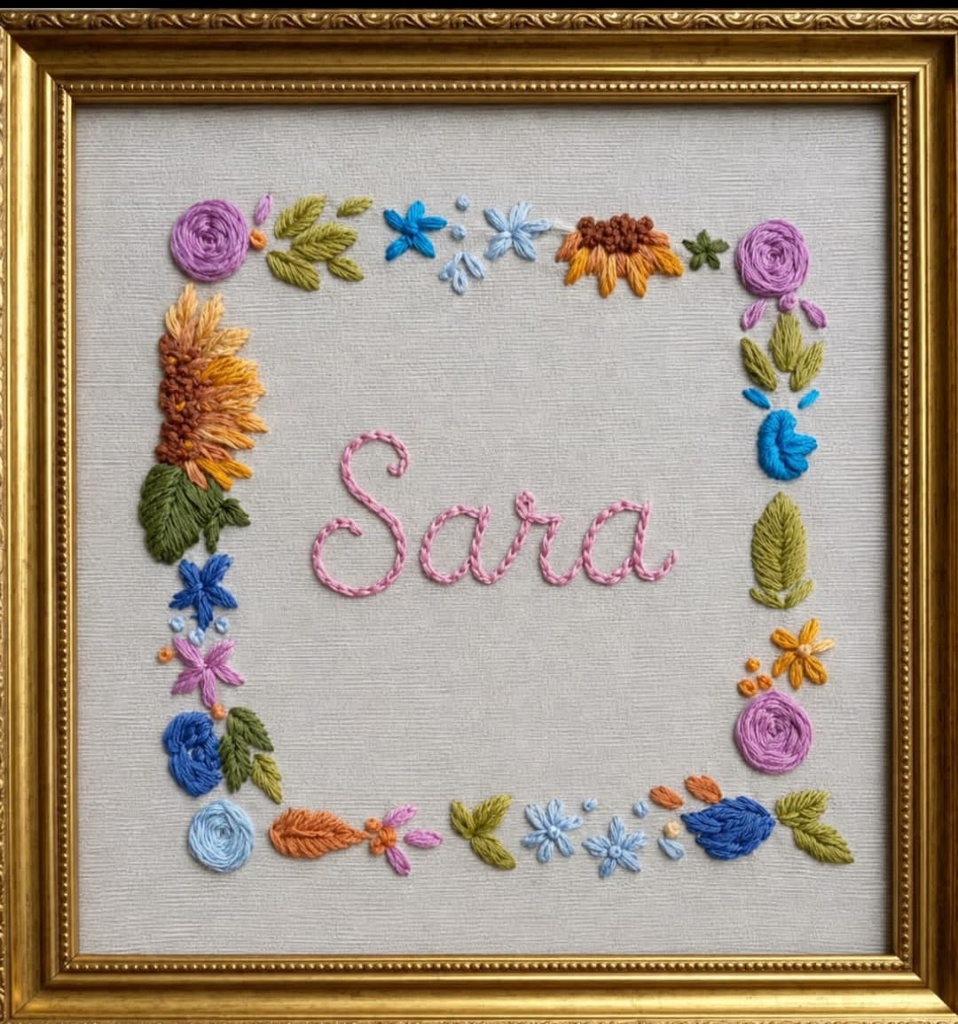 Custom name frame