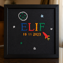 Embroidered Name frame