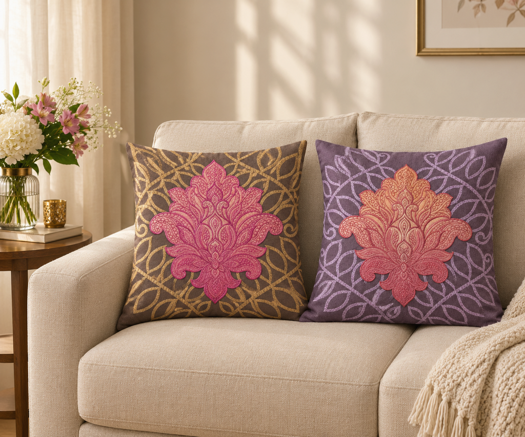 Embroidered Cushion cover