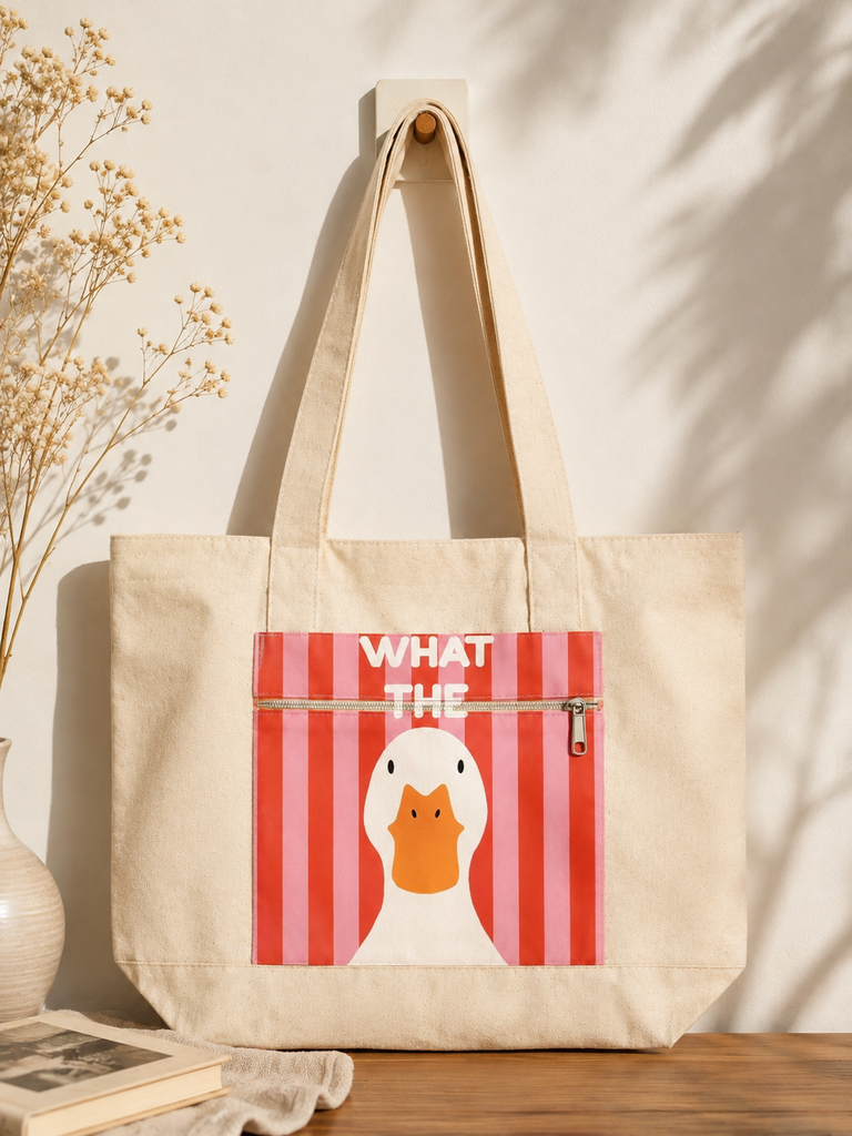 Hand painted tote bag