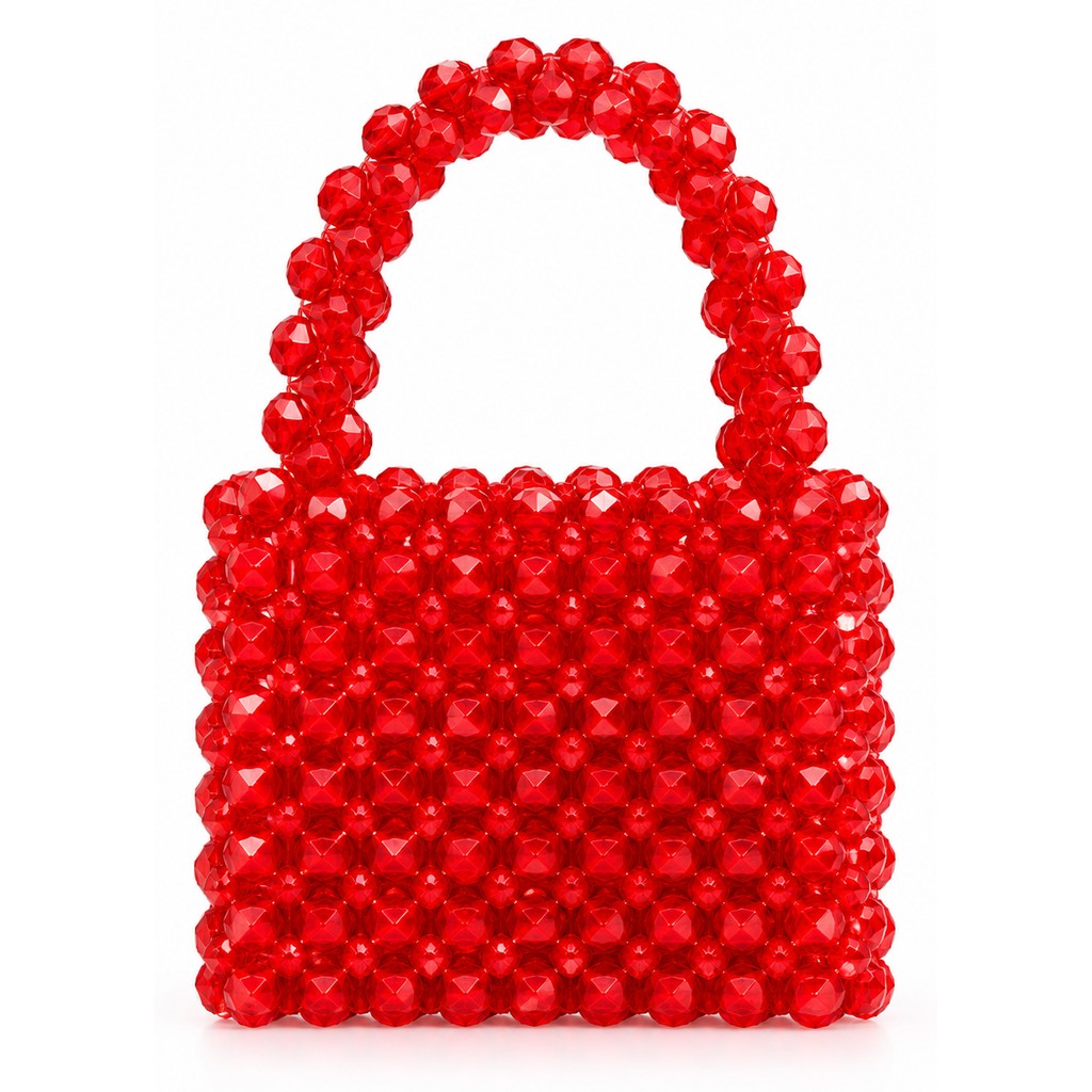ed Mini Beaded Handbag – Handmade Pearl Bag (Kids & Mini Bag Lovers)