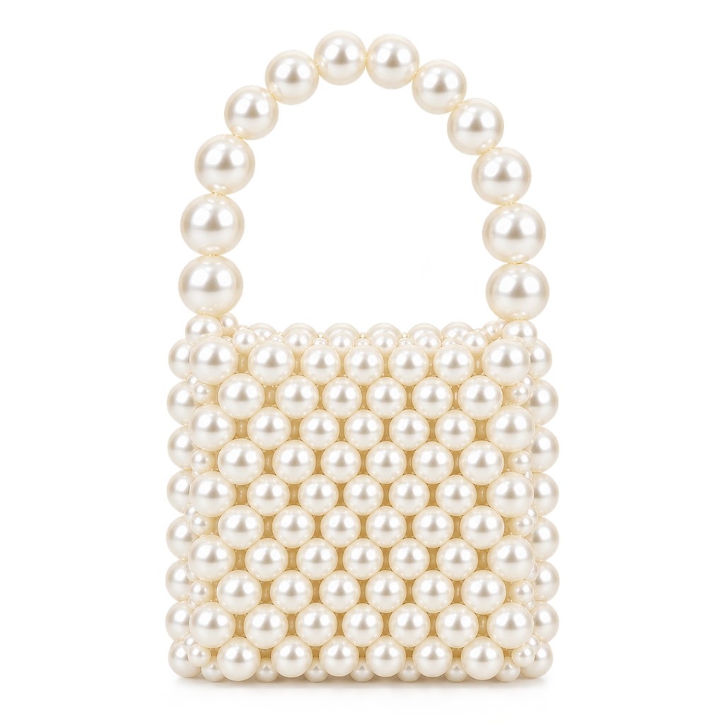 Ivory Pearl Mini Beaded Bag – Small Size (Kids & Party Bag)