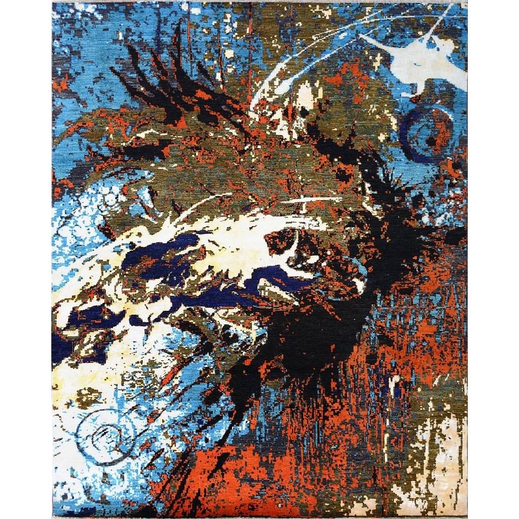 Modern Carpet -Wool&Silk- 8x10