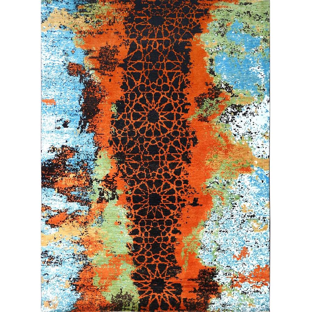 Modern Carpet -Wool&Silk- 8x10