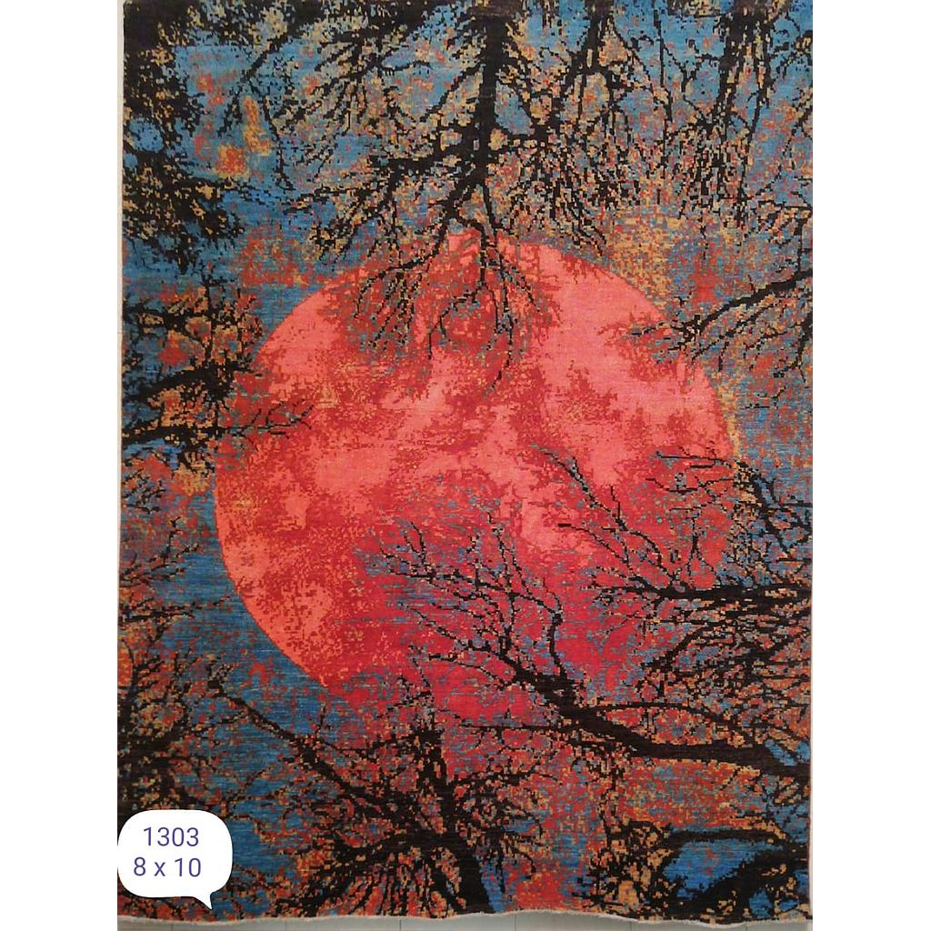 Modern Carpet -Wool&Silk- 8x10