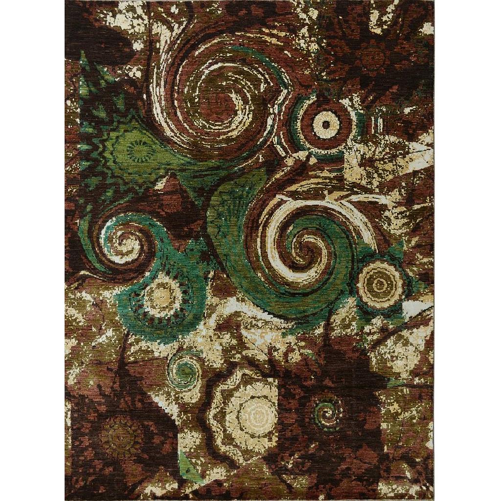 Modern Carpet -Wool&Silk- 9x12