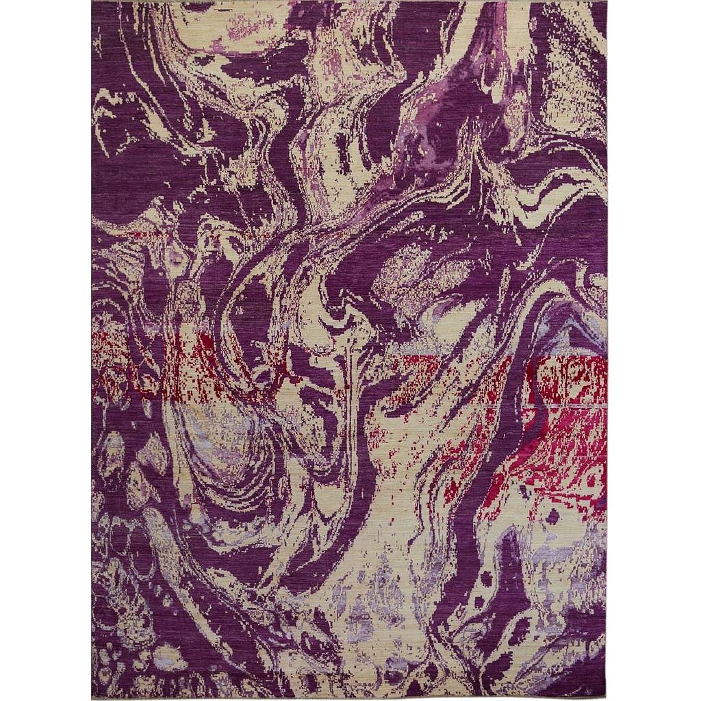 Modern Carpet -Wool&Silk- 9x12