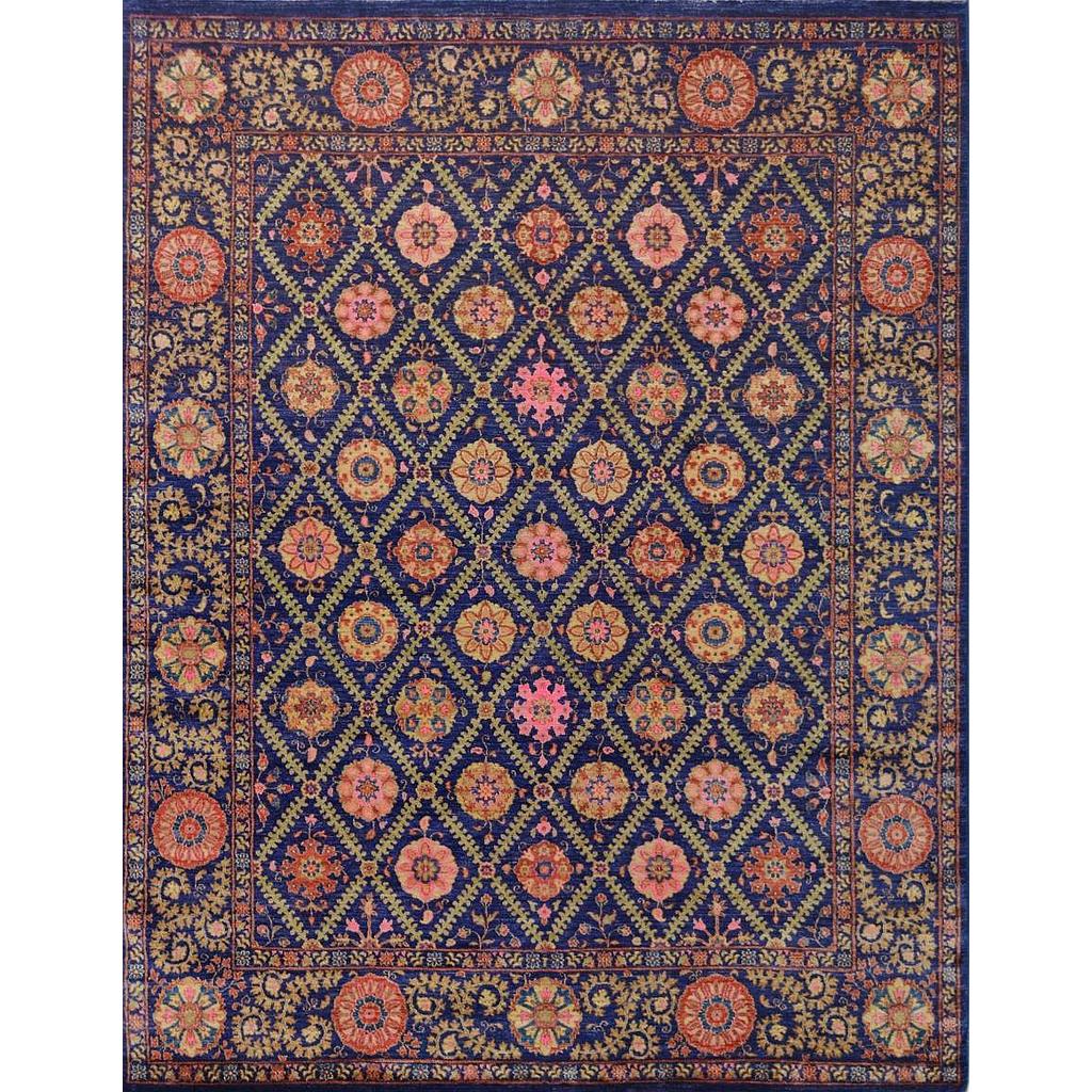 Suzani Carpet -Wool&Silk- 8x10