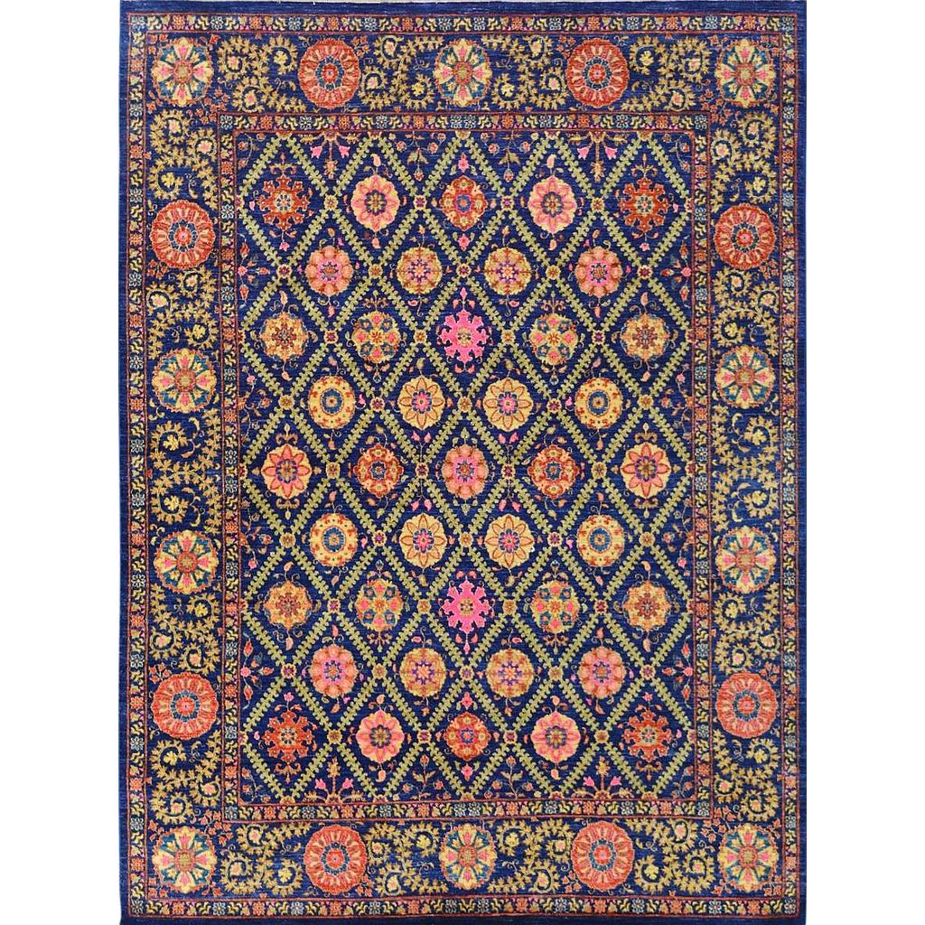 Suzani Carpet -Wool&Silk- 8x10