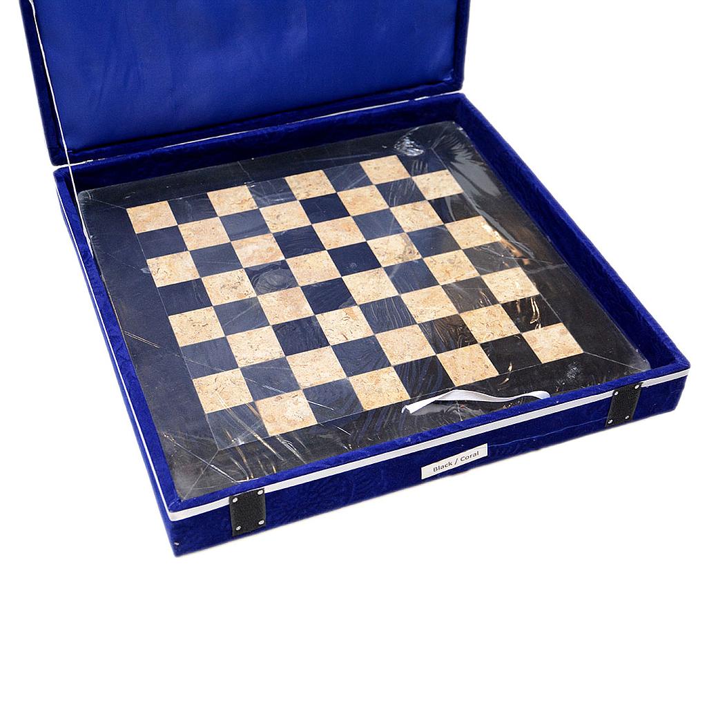 Black coral Onyx Chess set
