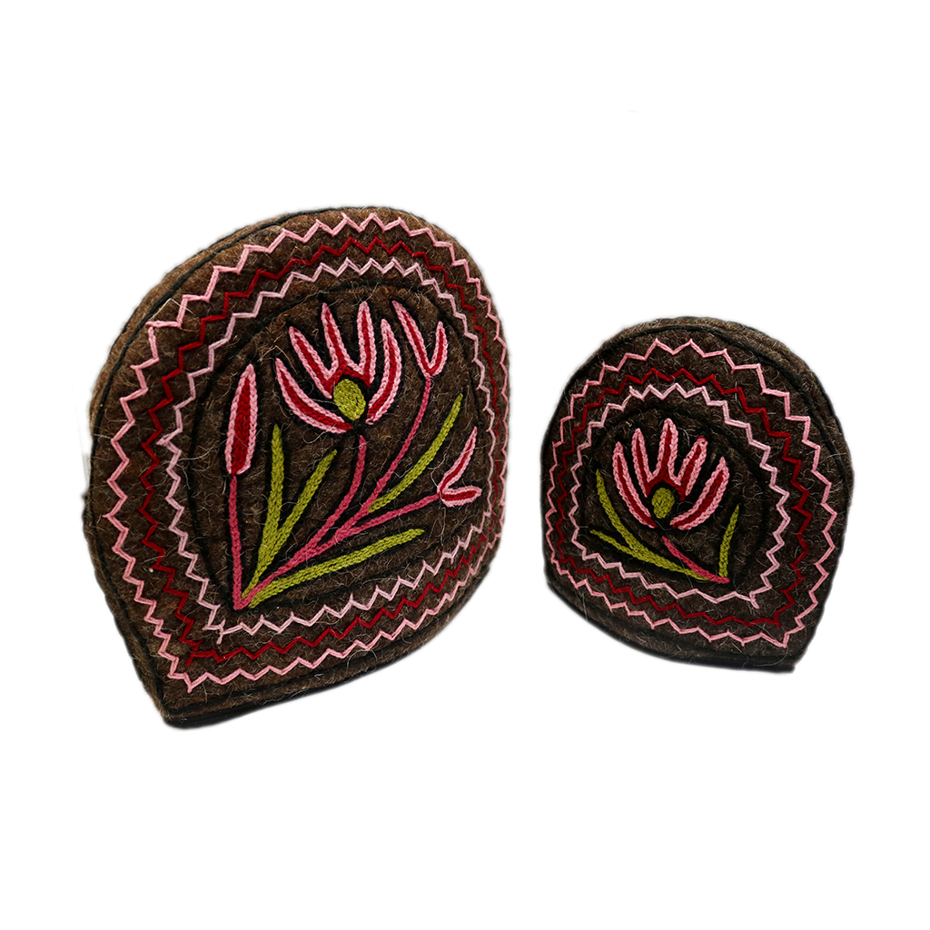  Hand Embroidered Tea Cozy set