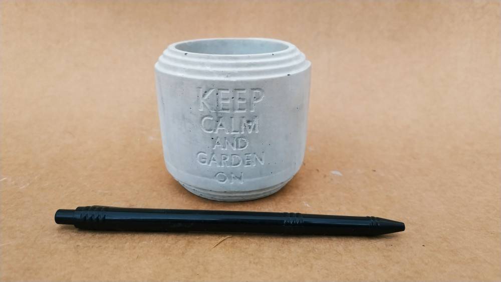 Keep Calm & Garden On Planter