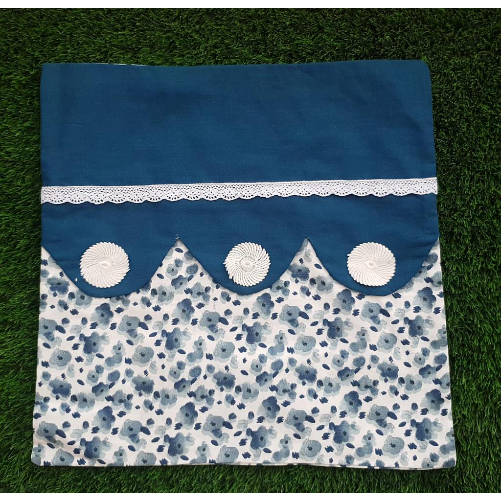 Scallop Blue Cushion Covers
