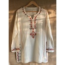 Off white hand embroidered Kurta
