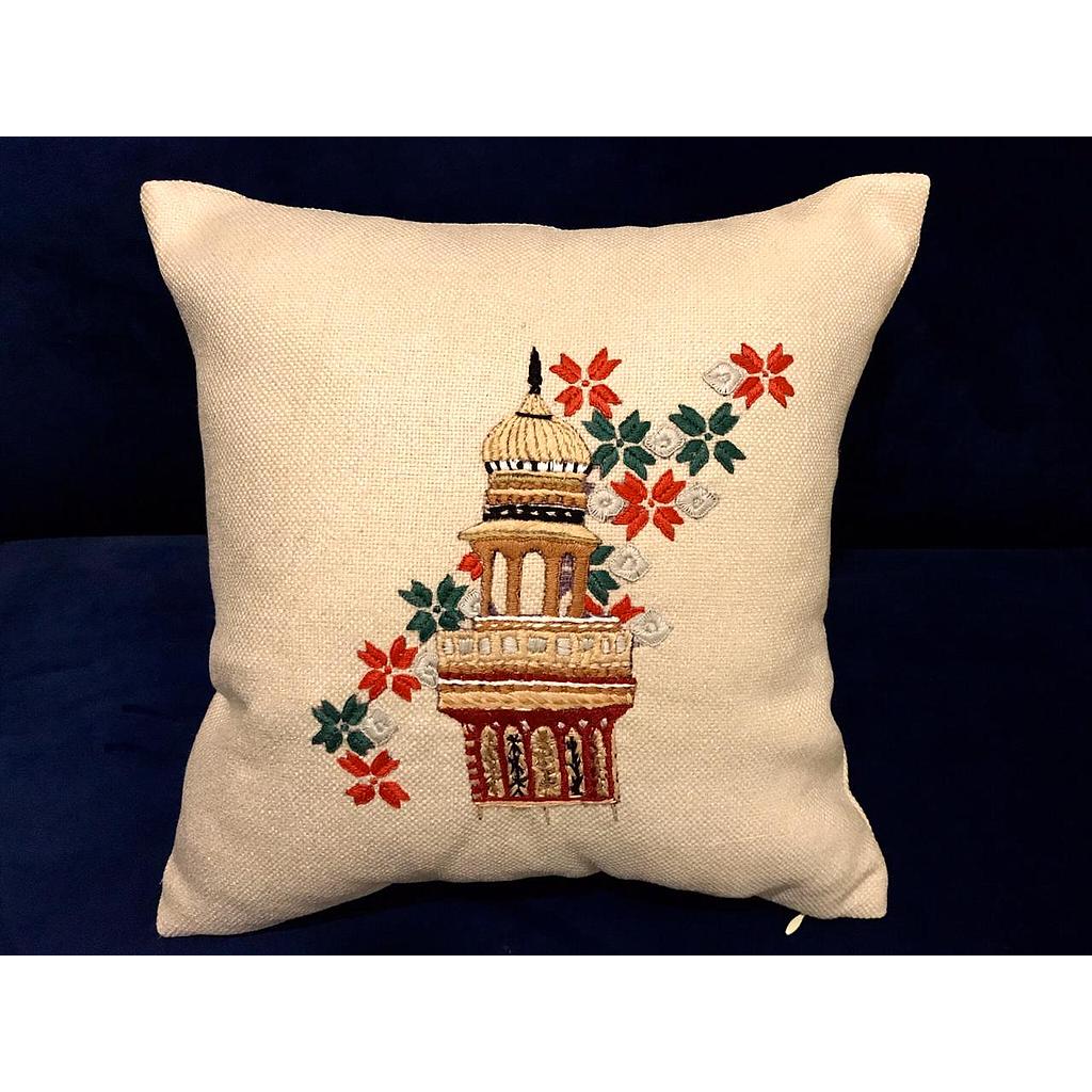 Hand Embroidered Cushion Cover