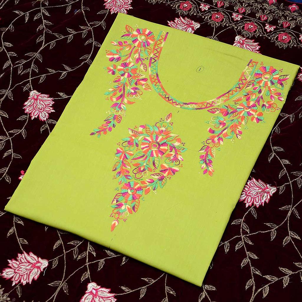 Ladies hand embroidered shirt piece